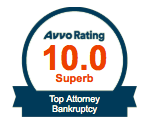 Avvo Rating of 10 for top bankruptcy attorney